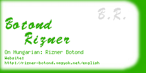 botond rizner business card